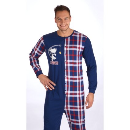 Pánský overal Sleepwalker (Barva Modrá - tmavě, Velikost M)