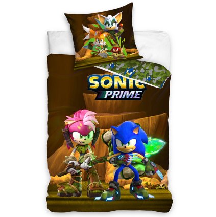 Dětské povlečení Ježek Sonic a Amy Rose