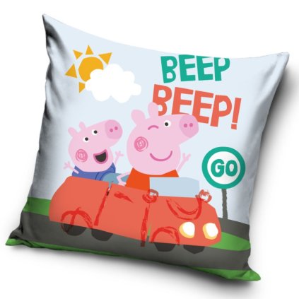 41223 detsky polstarek prasatko pepina a tomik v aute