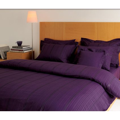 Saténové povlečení Valeron Larkin Plum