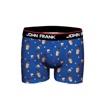 Pánské boxerky John Frank JFBD350 (Velikost L, Barva Modrá)