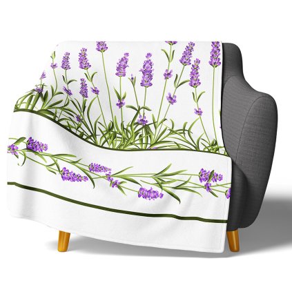 42968 1 mikroplysova deka levandulova zahrada 150x200 knl231003 na kresle