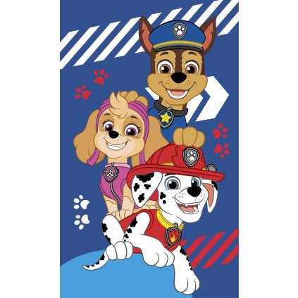 Dětský ručník Paw Patrol Blue