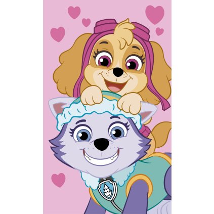Dětský ručník Paw Patrol Pink (Varianta Dětský ručník Paw Patrol Pink 30x50 cm)