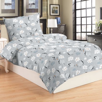 Povlečení mikroflanel Ovečka a mráček (Varianta Povlečení mikroflanel Ovečka a mráček 140x200, 70x90 cm)
