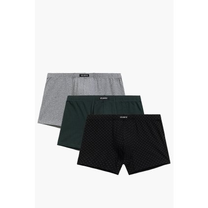 Boxerky Atlantic 3MH-197 3 pcs (Velikost M, Barva Šedá)