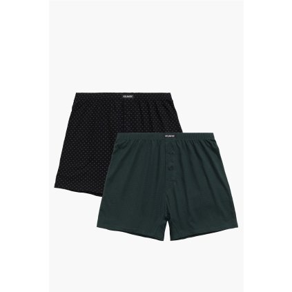 Trenýrky Atlantic 2MBX-059 2 pcs (Velikost M, Barva Černá)