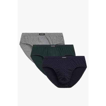 Slipy Atlantic 3MP-179 3 pcs (Velikost M, Barva Šedá)