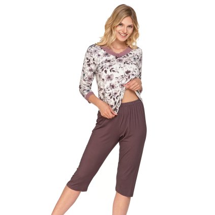 Dámské pyžamo Moraj PDD4400-010 (Velikost S, Barva Béžová)