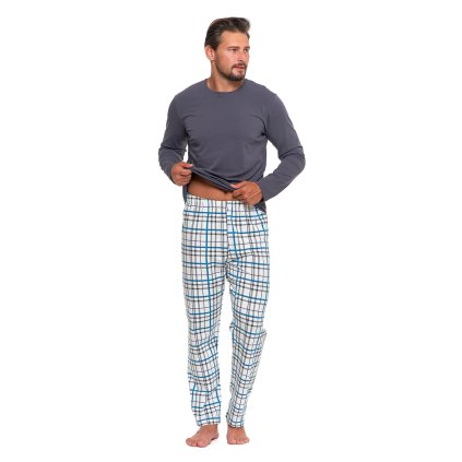 Pánské pyžamo Moraj PDM5400-007 (Velikost 2XL, Barva Šedá)