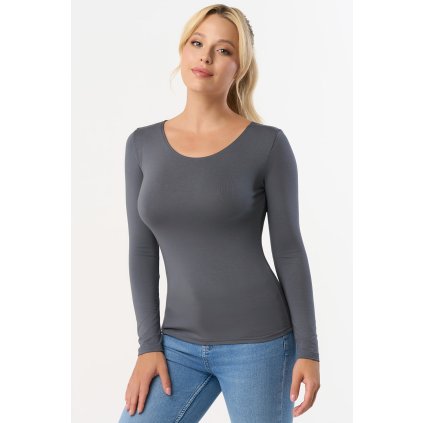 Dámské triko Babell Manati dł.r. (Velikost S, Barva Bordó)