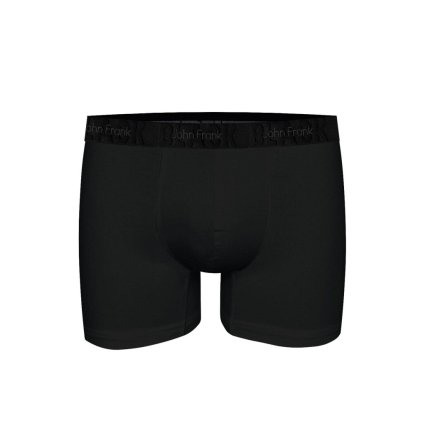 Pánské boxerky John Frank JFBBLKLONG01 (Velikost L, Barva Černá)