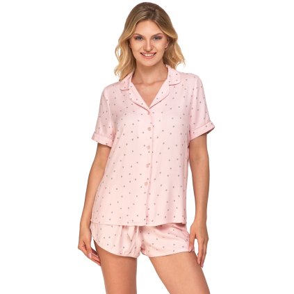 Dámské pyžamo Moraj PDD5300-009 (Velikost XL, Barva Růžová)