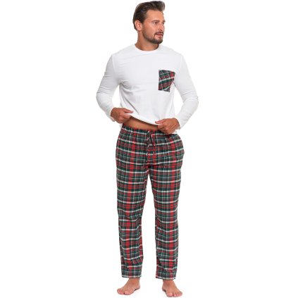 Pánské pyžamo Moraj PDM6900-001 (Velikost 2XL, Barva Bílá)