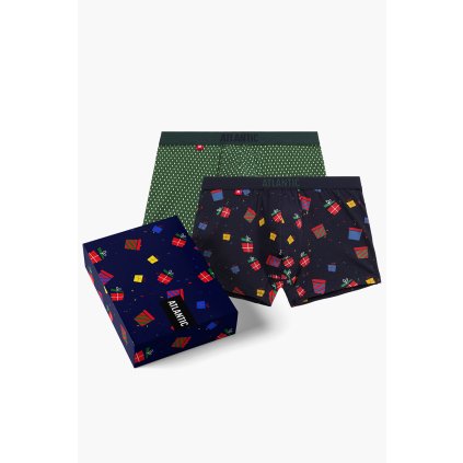 Boxerky Atlantic 2GMH-023 2 pcs (Velikost 2XL, Barva Modrá - tmavě)