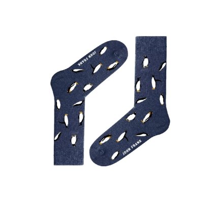 Pánské ponožky John Frank JFLSFUN70 (Velikost UNI, Barva Modrá - tmavě)
