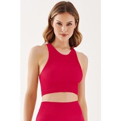 Dámský crop top Gabriella Halter Rib Code 1203 - výprodej