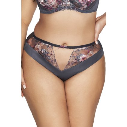 Brazilky Ava 2123/B Romance (Velikost S, Barva Šedá)