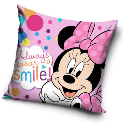 Povlak na polštářek Minnie Always Smile - vyp