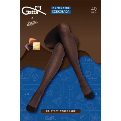 Silonkové punčocháče Gatta Tights 40 DEN (Velikost 3-M, Barva Hnědá)