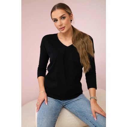 Halenka Carla s výstřihem do V