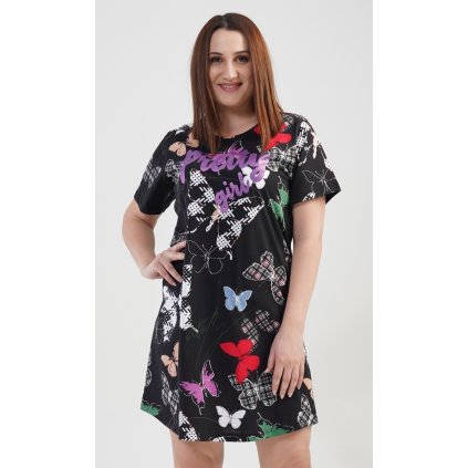 Dámská noční košile s krátkým rukávem Pretty girl - vyp