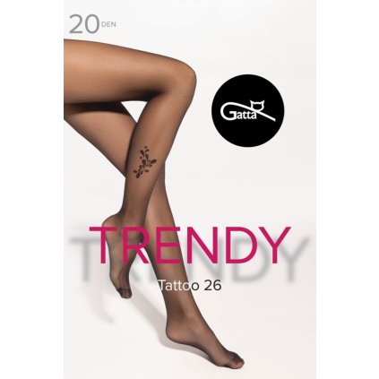 Silonkové punčocháče Gatta Tattoo 26 20 DEN