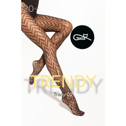 Silonkové punčocháče Gatta Tracy 02 20 DEN (Velikost 3-M, Barva Černá)