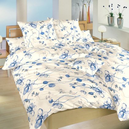 Povlečení bavlna Bloom elegance banán (Varianta Povlečení bavlna Bloom elegance banán 140x200, 70x90 cm)