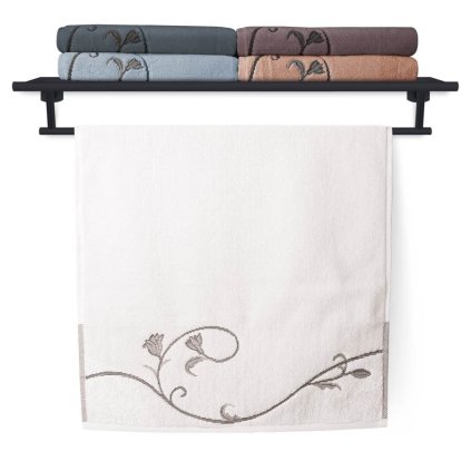 Ručník a osuška Terry 036 Floral Dance 500 g/m2 (Varianta Ručník Terry Floral Dance 036 bílý 50x100 cm)