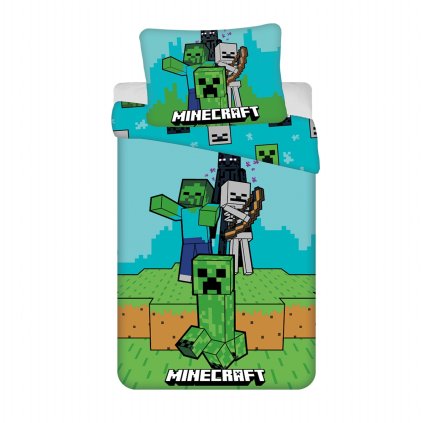 Povlečení bavlna Minecraft Mobs Here (Varianta Povlečení bavlna Minecraft Mobs Here 140x200, 70x90 cm)
