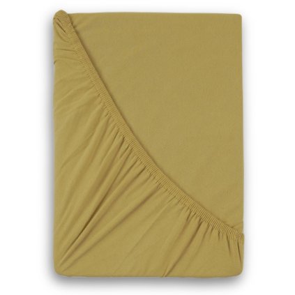 Jersey prostěradlo s lycrou béžové (Varianta 90x200cm)