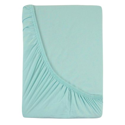 Jersey prostěradlo s lycrou mentolové (Varianta 90x200cm)