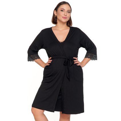 Dámský župan Moraj PDSZ4100-004 (Velikost 2XL, Barva Černá)