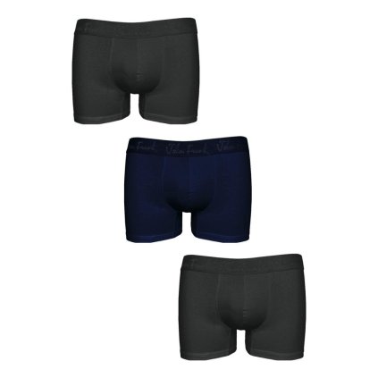 Pánské boxerky John Frank JF3BMOD01 3pack (Velikost L, Barva Vícebarevná)