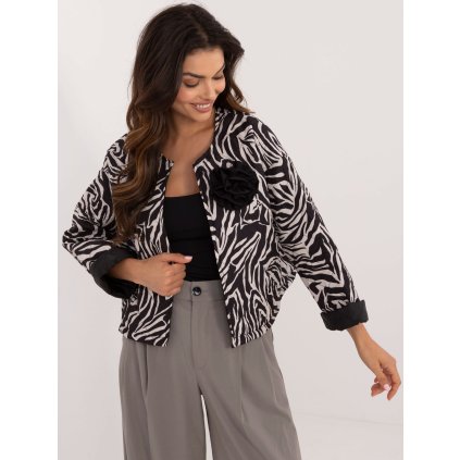 Dámská bunda DHJ-KR-A8357-1.91 ITALY MODA (Barva Černá, Velikost UNI)