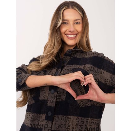 Košile DN-KS-3990.95P Patiskha (Barva Modrá, Velikost S)