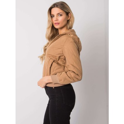 Dámská bunda EM-KR-617.55 ex mode (Barva Béžová - tmavě, Velikost S)