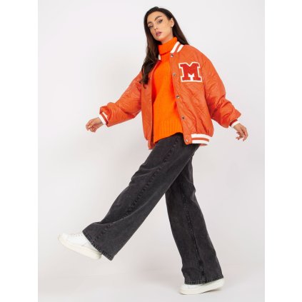 Prošívána bunda EM-KR-M5798.80P Factory Price (Barva Oranžová, Velikost L/XL)