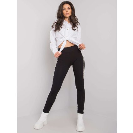 Legíny RV-LG-7367.90P RUE PARIS (Barva Černá, Velikost S/M)