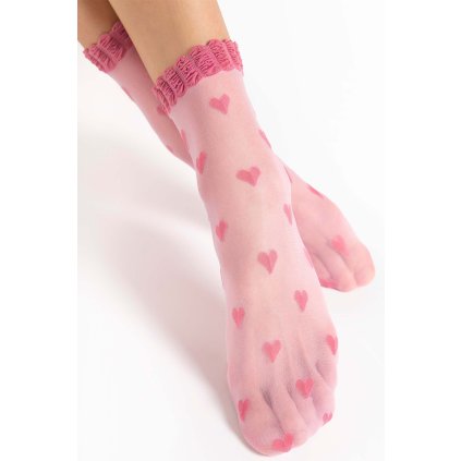 Silonkové ponožky Fiore Kokoro 20 DEN G1189 (Velikost UNI, Barva Bílá)