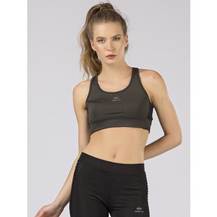 Sportovní podprsenka 298-TP-TL-97105.48 TOMMY LIFE (Barva Zelená, Velikost M)