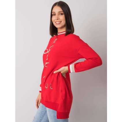 Dámská mikina RV-TU-7269.78P RELEVANCE (Barva Červená, Velikost UNI)