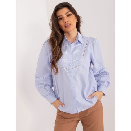 Halenka BP-KS-1146.60 BY POMMES LIFE (Barva Modrá - světle, Velikost S)