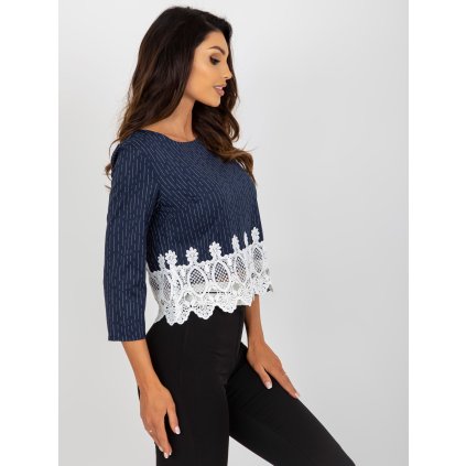 Dámský top LK-BZ-506428.90 (Barva Modrá, Velikost 36)