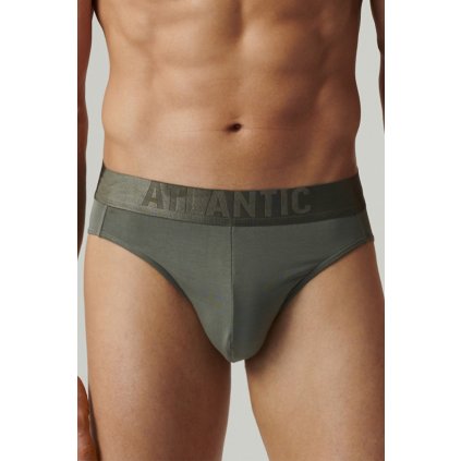 Pánské slipy Atlantic MP-1585 (Velikost S, Barva Zelená)