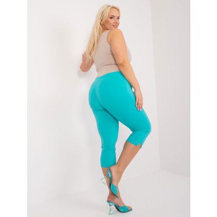 Kalhoty Plus size AT-SP-1863.47 New Fashion (Barva Tyrkysová, Velikost 50)