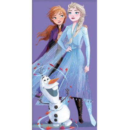 Osuška Ledové Království Elsa Anna a Olaf (Varianta Osuška Ledové Království Elsa Anna a Olaf 70x140 cm)