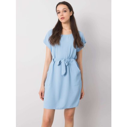 Šaty DHJ-SK-10120.06 ITALY MODA (Barva Modrá, Velikost UNI)
