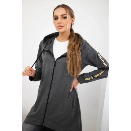 Mikina Fashione se zipem na zádech + kapse